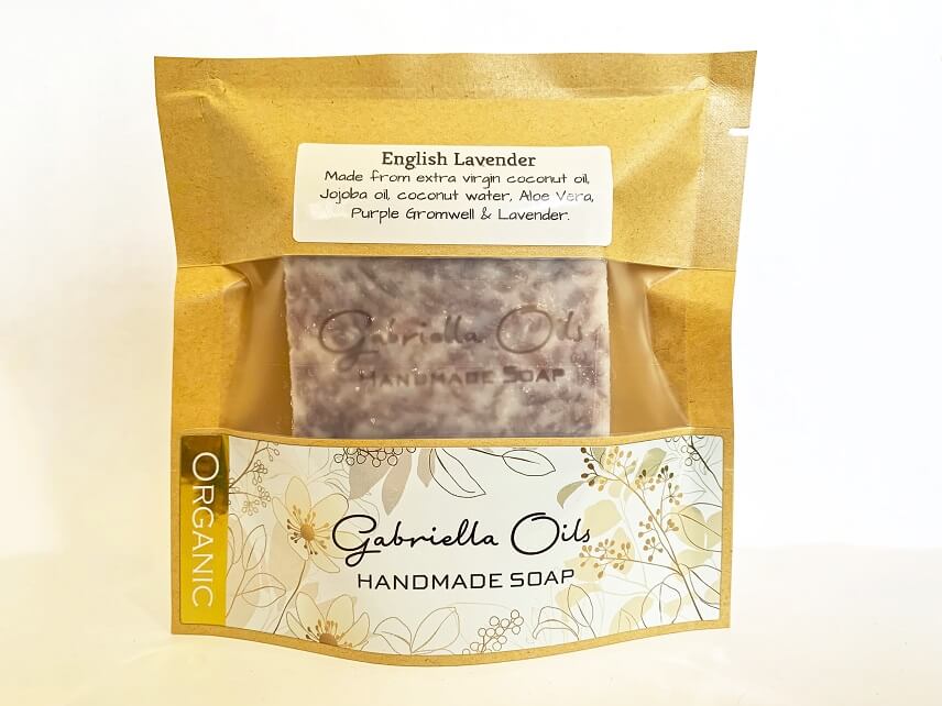 English Lavender Handmade Organic Soap by Gabriella Oils