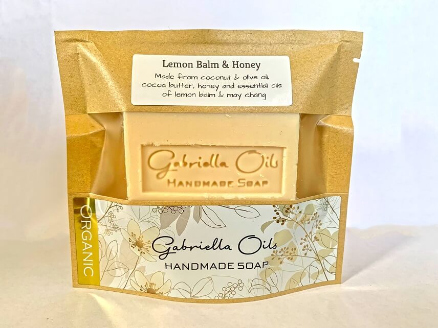 Traditional honey soap with lemon balm and bergamot mint