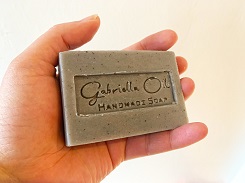 peppermint and pumice handmade soap.