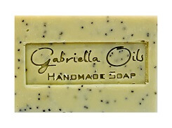 Traditional handmade soap with poppyseed and dill
