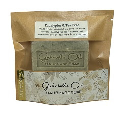 Eucalyptus & Tea Tree Handmade Organic Honey Soap by Gabriella Oils